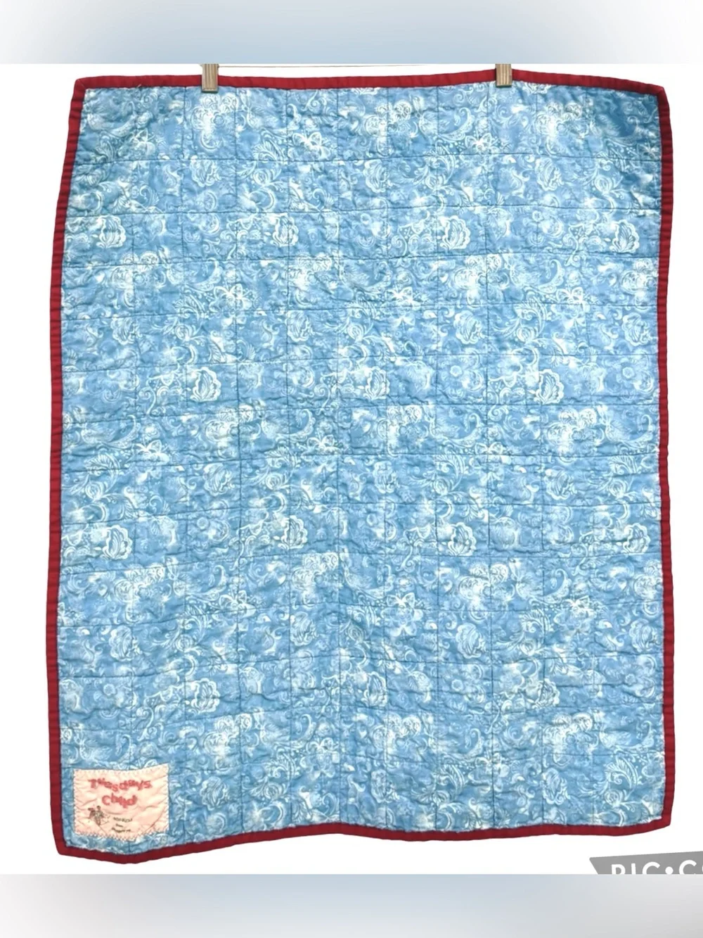 Raggedy Ann & Andy Dolls + Handmade Patchwork Mini Quilt Wall Hanging